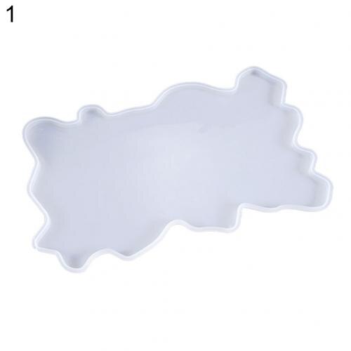 Craft Tray Plate Fruit Bowl Silicone Square Rectangle Shape Resin Mold DIY Tool: 1