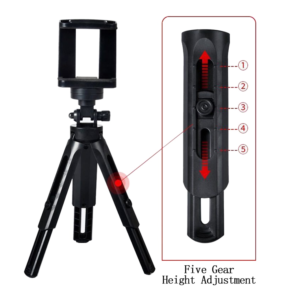 Mini Phone Tripod For Mobile Tripods Camera Dslr Selfie Stick Portable Extendable Self-Timer Tripod Clip Holder For IOS Android