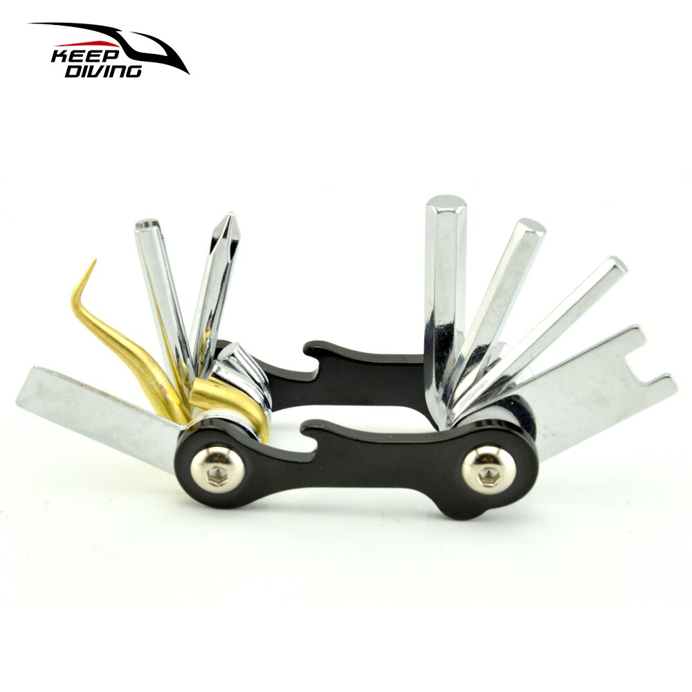 KEEP DIVING 8 in 1 Diving O-Ring Pick Wrench Screwdriver Multi Tools for Repairing Adjusting Scuba Dive BCD Equipment