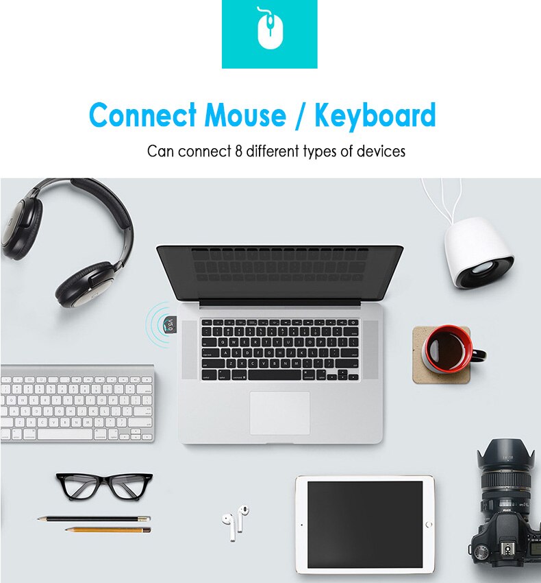Bluetooth Adapter USB For Bluetooth V5.0 Laptop Adapter PC Computer Receiver win8/10 Phone Headset for Bluetooth5.0