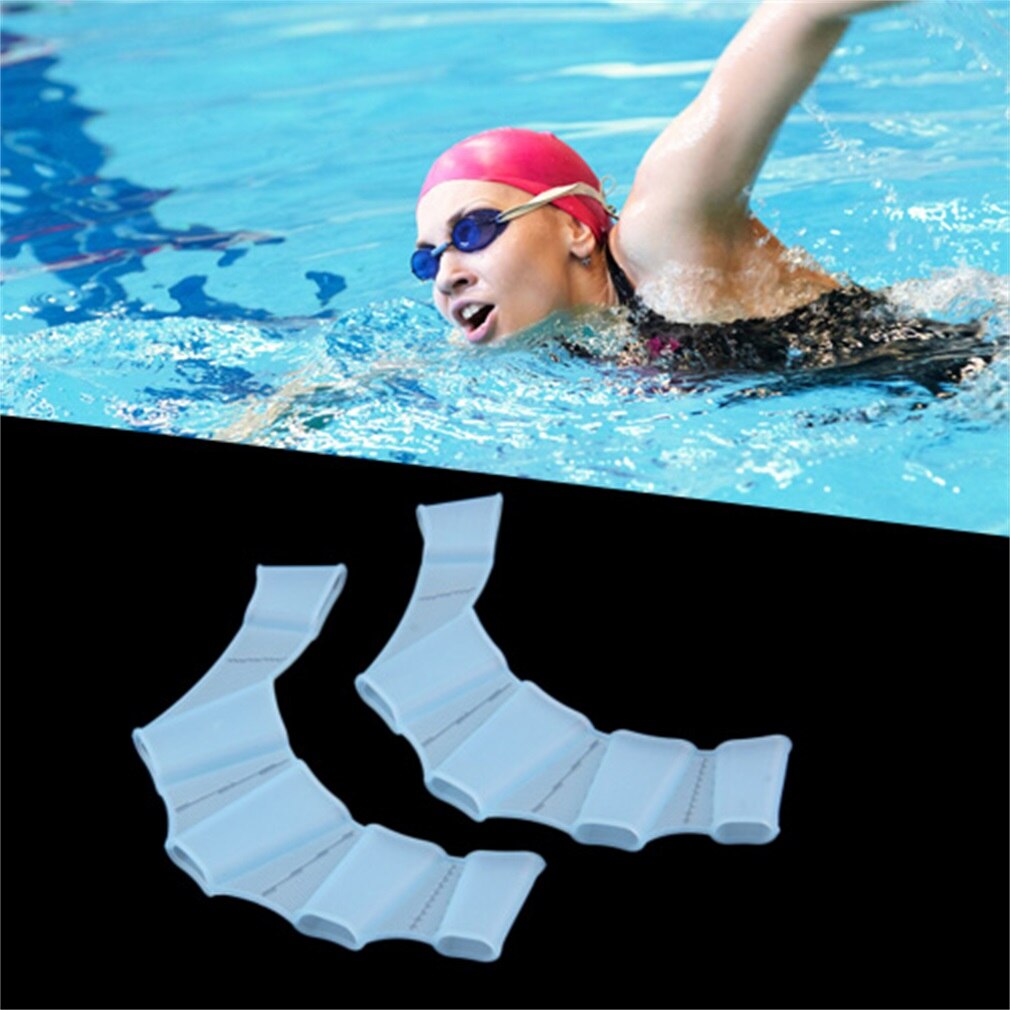 Gant de bain équipement de natation palmes palmes à la main palmes Silicone formation Paddle gant de plongée offre spéciale