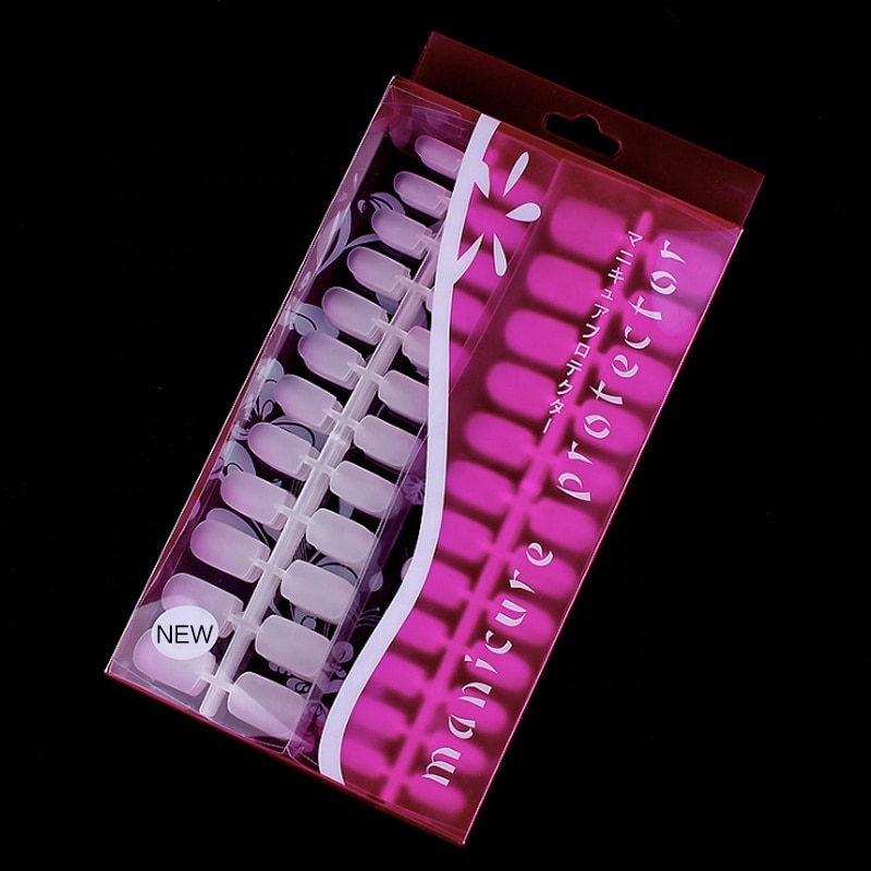 288 stk gør-det-selv 12 størrelser skønhed ovale falske negle korte fulddækkende negle ultra slim naturlig akryl uv gel nail art tip  ft051