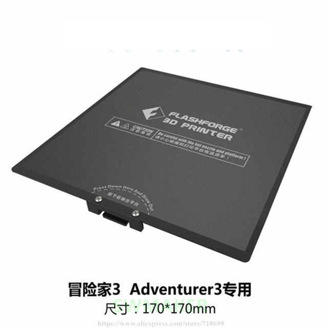 Flashforge Avonturier 3 3D Printer Platform componenten met grijs Verwarmd Bed Tape Print Sticker Plaat Tape