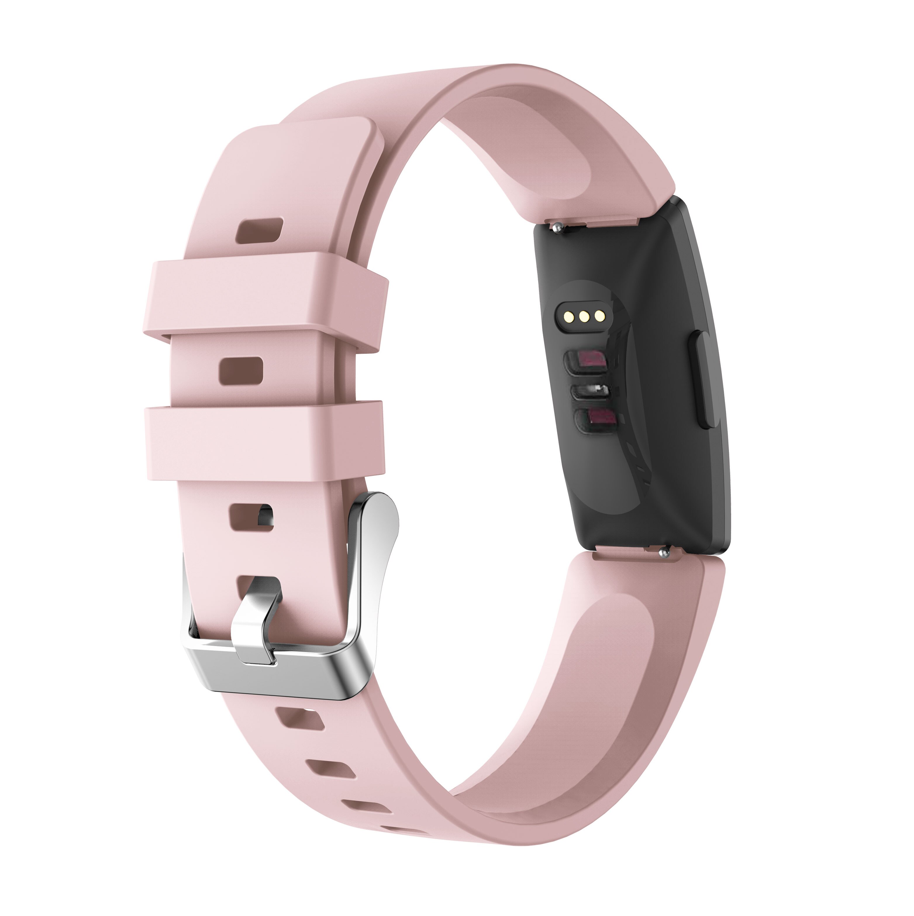 for Fitbit Inspire HR silicone strap for Fitbit Inspire HR sport unisex frontier/classic wrist bands strap accessory: pink / S