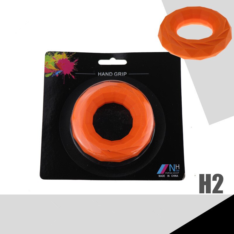 Hand Grip Muscle Developer Power Wrist Arm Training Machine Carpal Expander Rubber Exerciser Finger Gripper Ring Gym Anti Stress: H2 orang