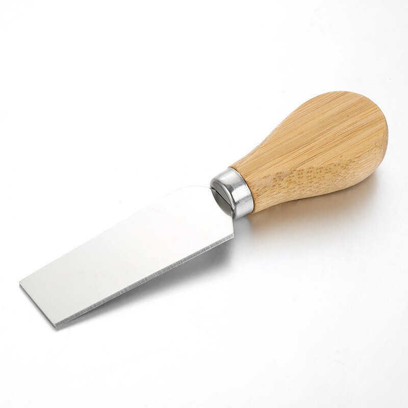 1/4pcs one set Stainless Steel Cheese Knives Set TOak Handle Cheese Cutter Cheese Board Butter Spatula Kitchen Cheese Tools: 1Pc Cutter