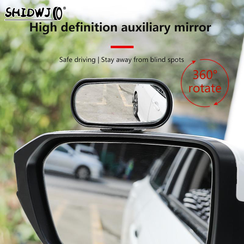 Rétroviseur Latéral Réglable à 360 ° pour Voiture, Grand Angle, Angle Mort, Embout pour Stationnement, Accessoires Auxiliaires
