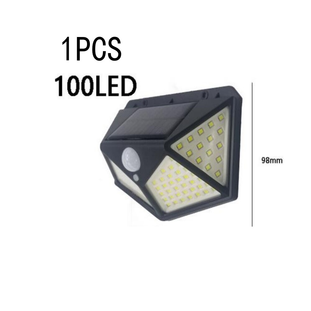 Vierzijdig Menselijk Lichaam Inductie Solar Power Light Waterdichte Outdoor Yard Lamps3 Modi 120 Graden Motion Sensor Hoek Muur lamp: Black