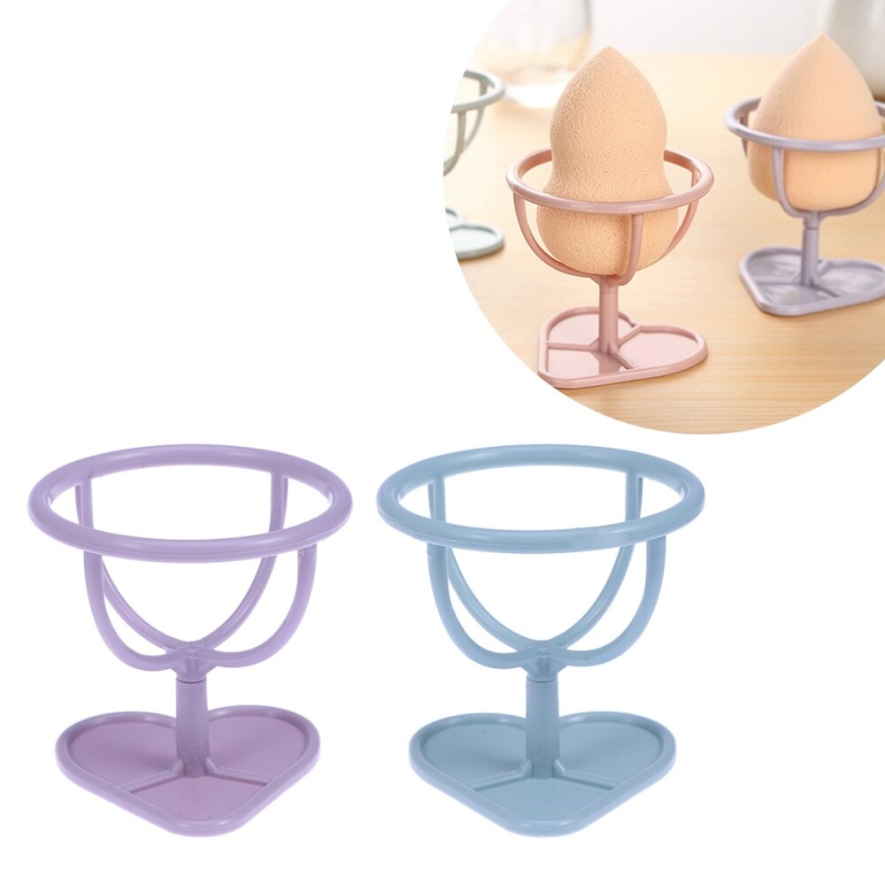 2 Stuks Poederdons Stand Houder Make Spons Opslag Plank Beugel Poederdons Droogrek Schoonheid Plank Holder Tool (licht: As Shown 1