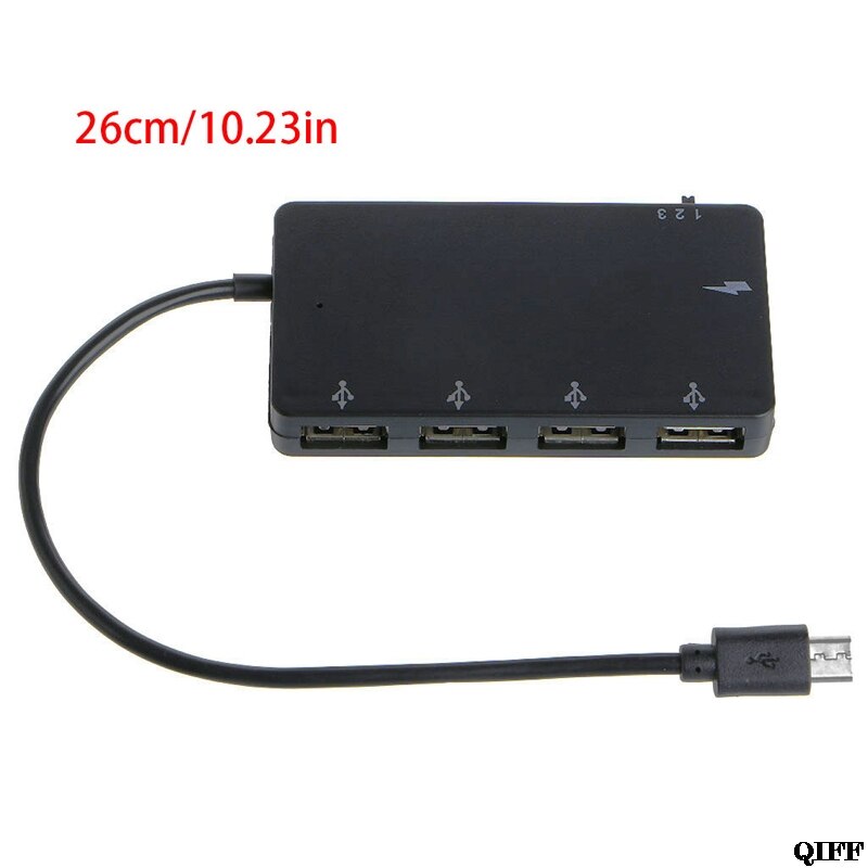 &amp mikro usb otg 4 havn hub strøm ladeadapter kabel til smarttelefon nettbrett 28 april