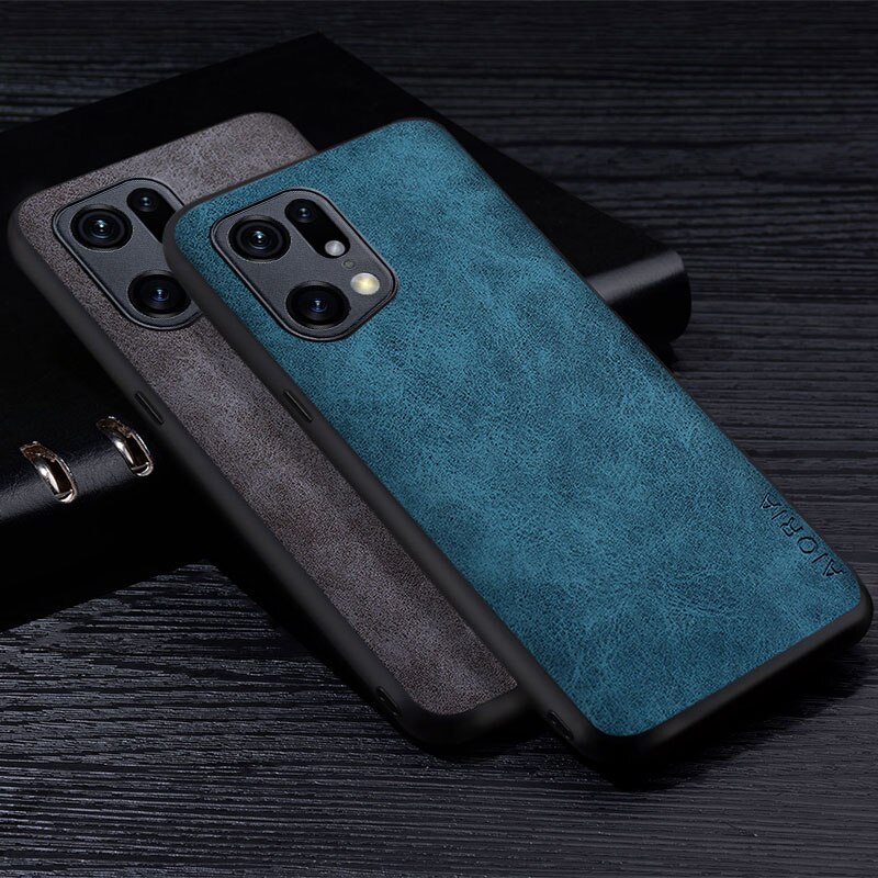 Funda de teléfono de cuero PU Premium para OPPO Find X5 Pro X3 Pro N, carcasa de Color sólido resistente a los arañazos para OPPO Find X5 Pro