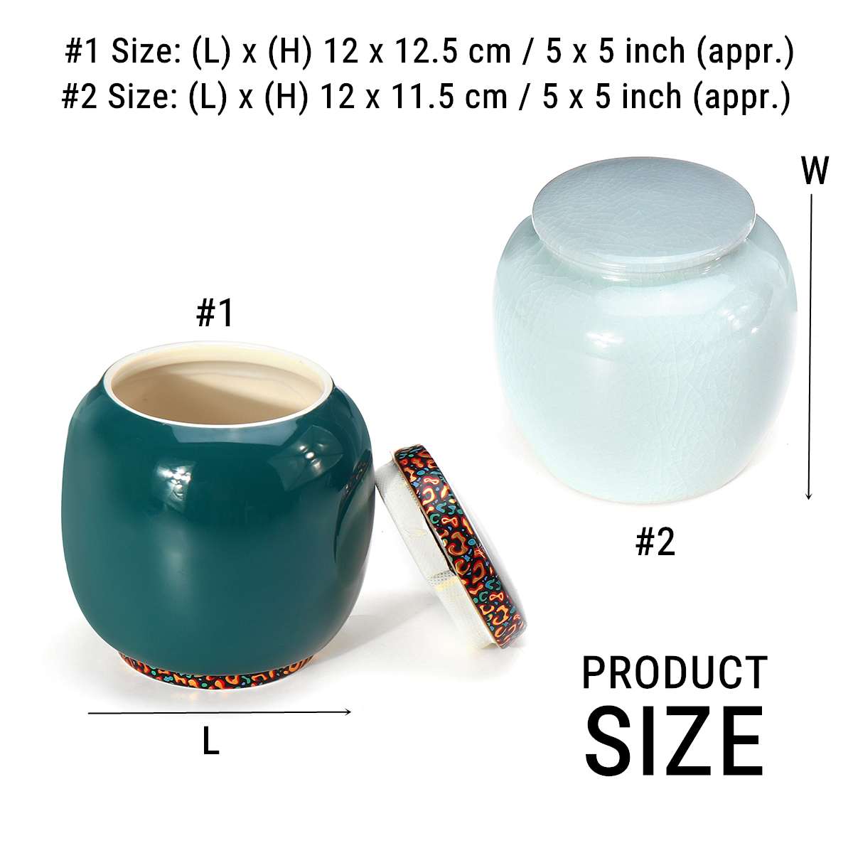 Pet Blue Glaze Ceramic Funeral for Pet Cremation Urn Pets Urns Cremation-Urn Memorial Ashes-Holder Casket Funeral