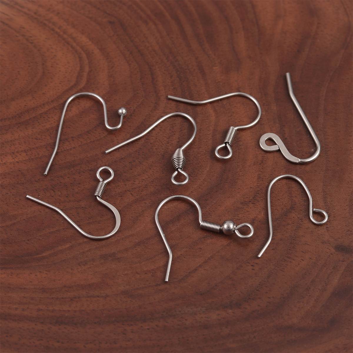 50 unids/lote de ganchos para pendientes de acero inoxidable hipoalergénicos para hacer joyas, gancho para la oreja, pendientes Diy, cierres para pendientes, accesorios