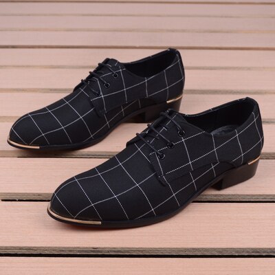 Männer Klassische Geschäft Schuhe Mann Kleid Schuhe Korea Spitz Spitze-hoch Formale Hochzeit Schuhe Männer Schwarz Gitter neue: 7.5