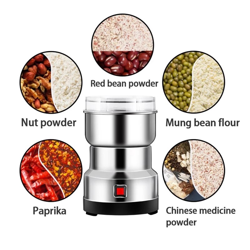 Molinillo de café eléctrico multifuncional para el hogar, máquina trituradora de granos, granos, nueces, cereales, cocina, especias, triturador de café