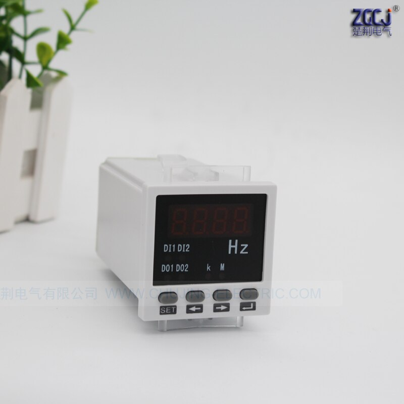 Olika dimensioner singal fas 220 vac 45-65hz digital frekvens panelmätare digital hz-mätare