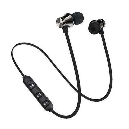 Auricolare senza fili magnetico auricolare Bluetooth sport Stereo auricolari impermeabili auricolare senza fili con microfono spedizione gratuita: Black