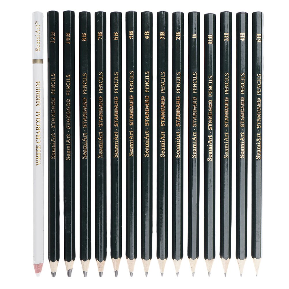 15Pcs Sketching Pencils Children Painting Pencils Art Pencils for Drawing
