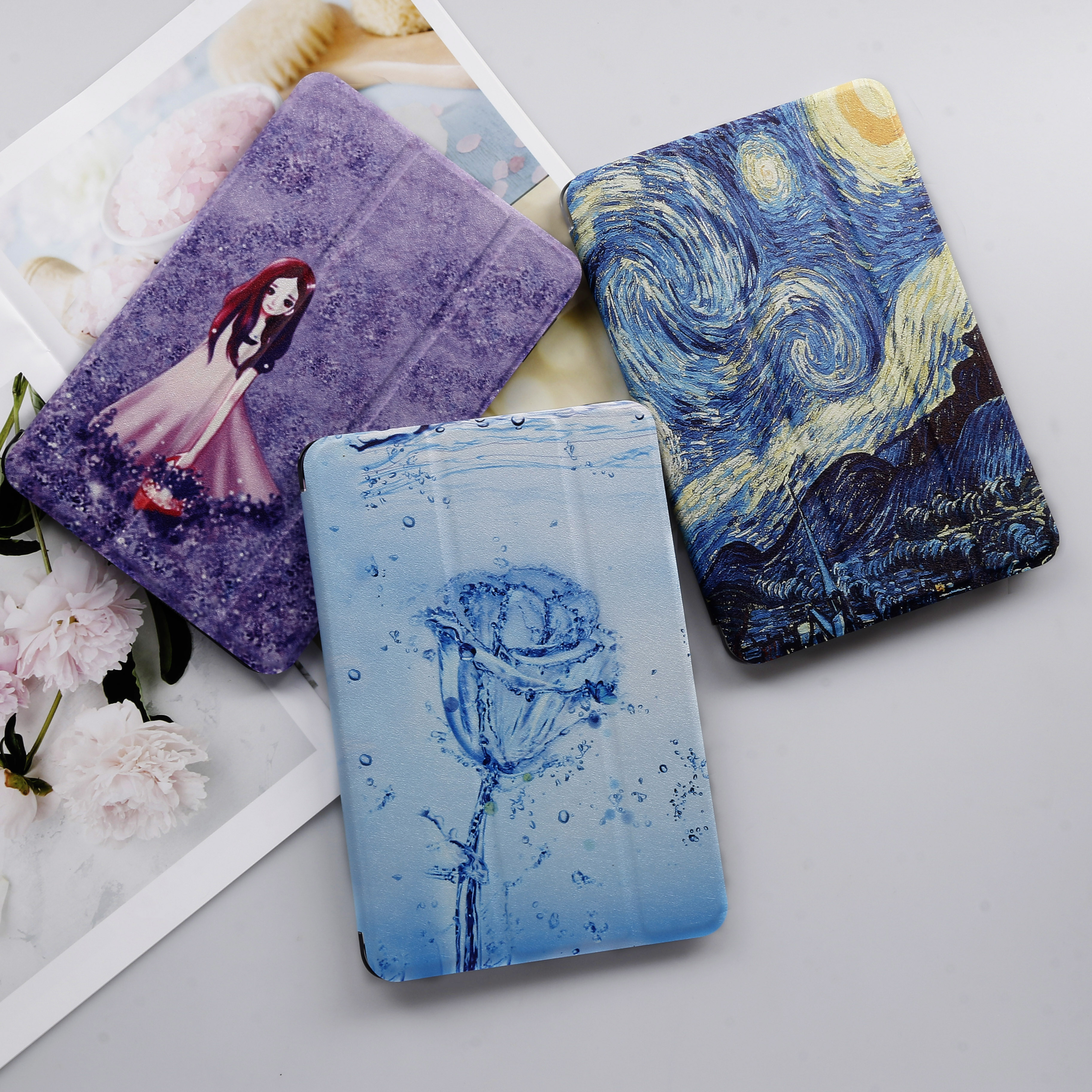 Funda de Tablet para Samsung Galaxy Tab A 10,1 ' SM-T580 T585 fundas Ultra delgadas wake Smart funda para sm-t580 funda protectora