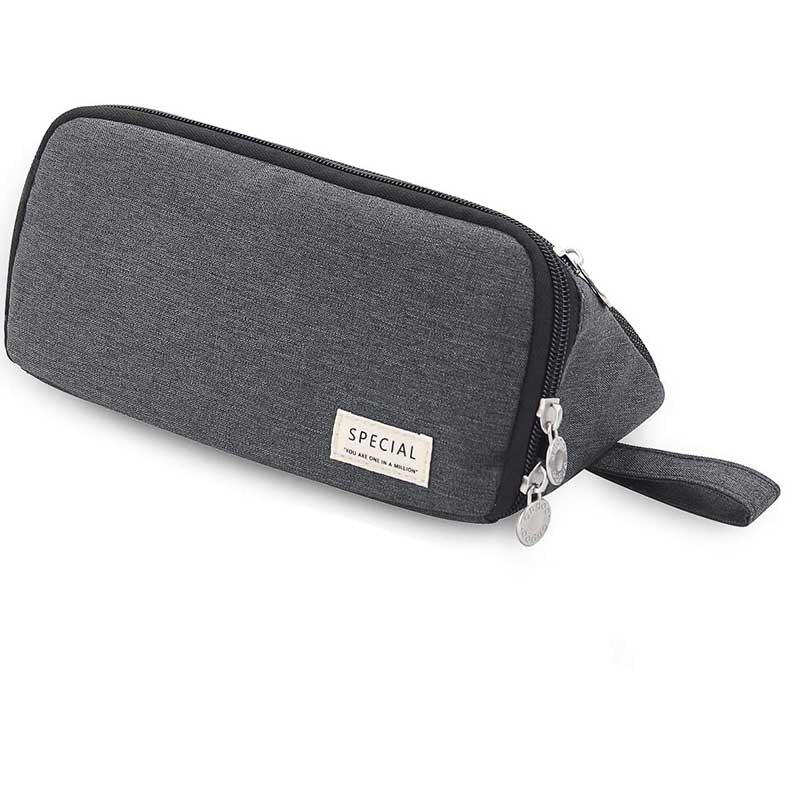 ANGOO Pencil Case Big Capacity Pencil Cases Canvas Pencil Holder with Zipper Stationery Pouch for Students School Supplies: Default Title