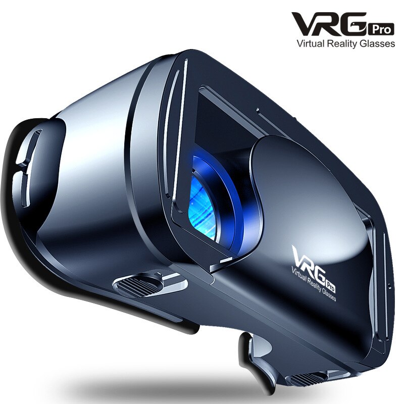 Vr-brille für 5 to 7 zoll-smartphones, vr/ar-brille, vrg pro 3d vr-brille, virtual reality, vollbild, weitwinkel: Default Title
