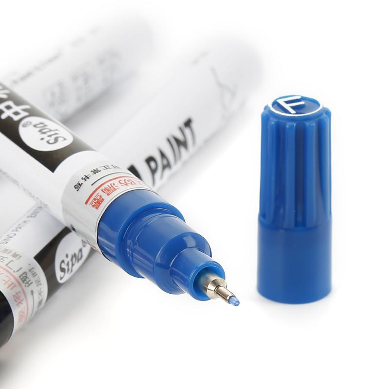 0,7mm Extra Feine Auto Reifen Reifen Lauffläche CD Metall Permanent Farbe Marker Stift Wasserdichte Gummi Permanent Farbe Marker Werkzeuge