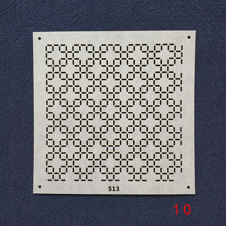 Pochoir Sashiko, motif de broderie Sashiko, pochoir matelassé, 4 &quot;de diamètre, 9 Options de motif: 10