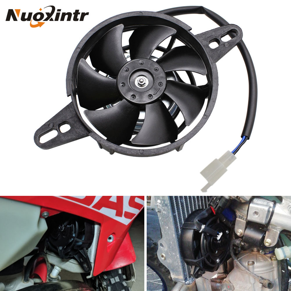 Nuoxintr Motorcycle Cooling Fan Dirt Pit Bike ATV Quad Oil Cooler Water Cooler Radiator Electric 12V 200cc 250cc 300cc