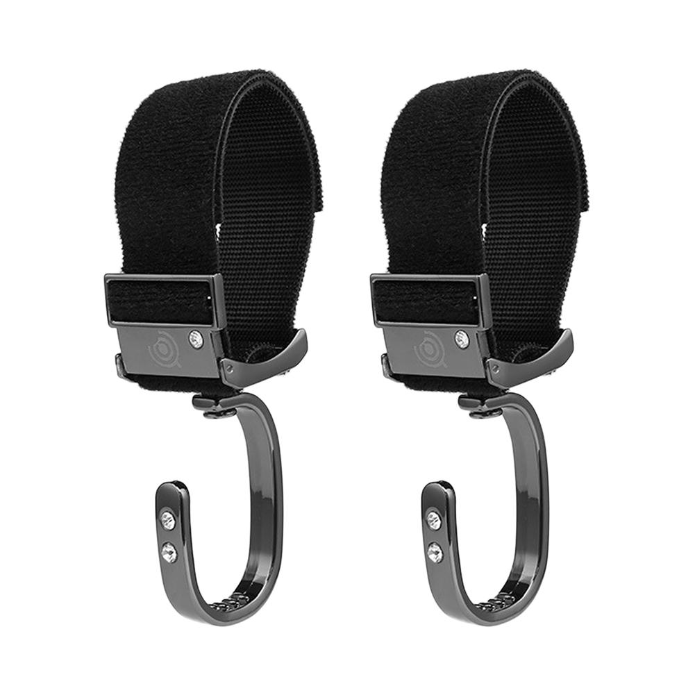 2pcs/ Baby Hanger Baby Bag Stroller Hooks Pram Rotate 360 Degree Cart Hook Accessories With Hook Loop Fastener For Storage