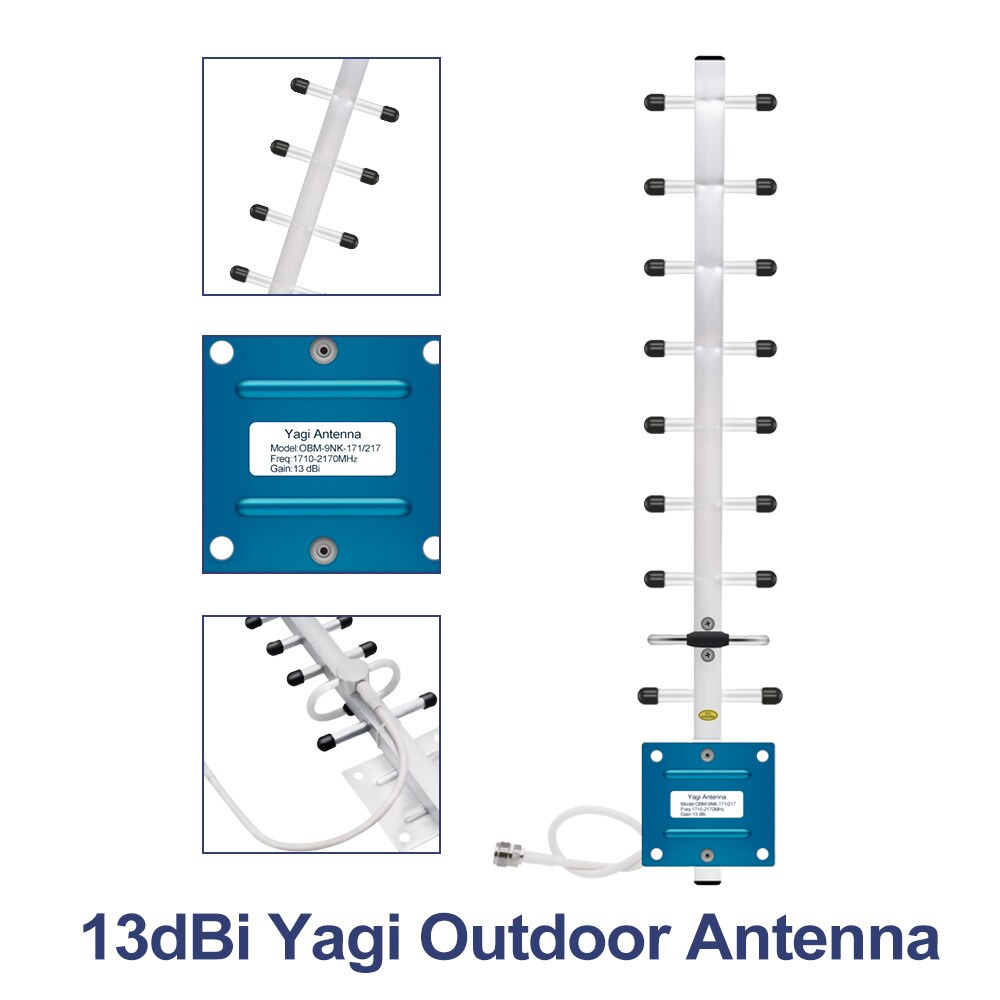 3G repeater 2100 MHz Signal Booster 3g Mobile Signal Repeater Amplifier,LCD Display Mini 70db 3G LTE WCDMA UMTS 2100Mhz fullset
