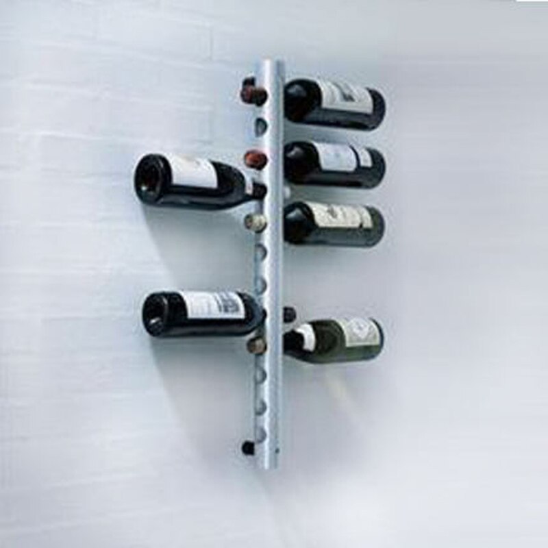 Wall-mounted wine rack stainless steel column wine rack wine rack wall hanging bar wine rack home decoration