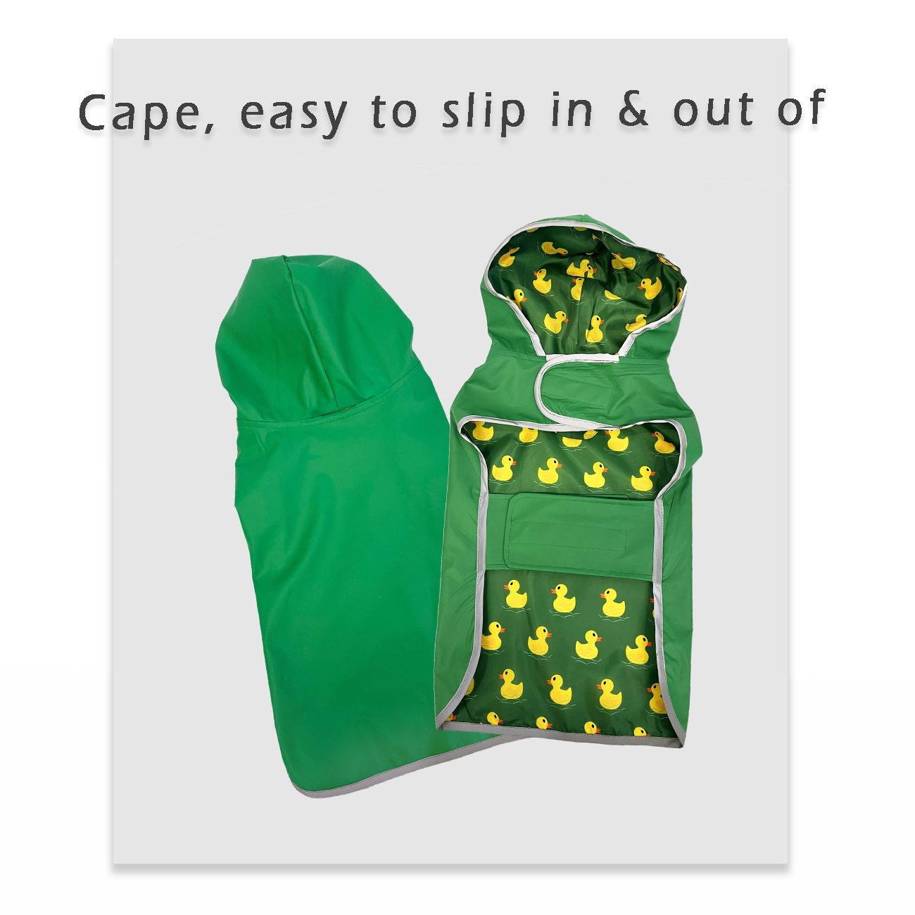¡Manta tu cachorro seco y : impermeable amarillo de doble capa con uso bidireccional!