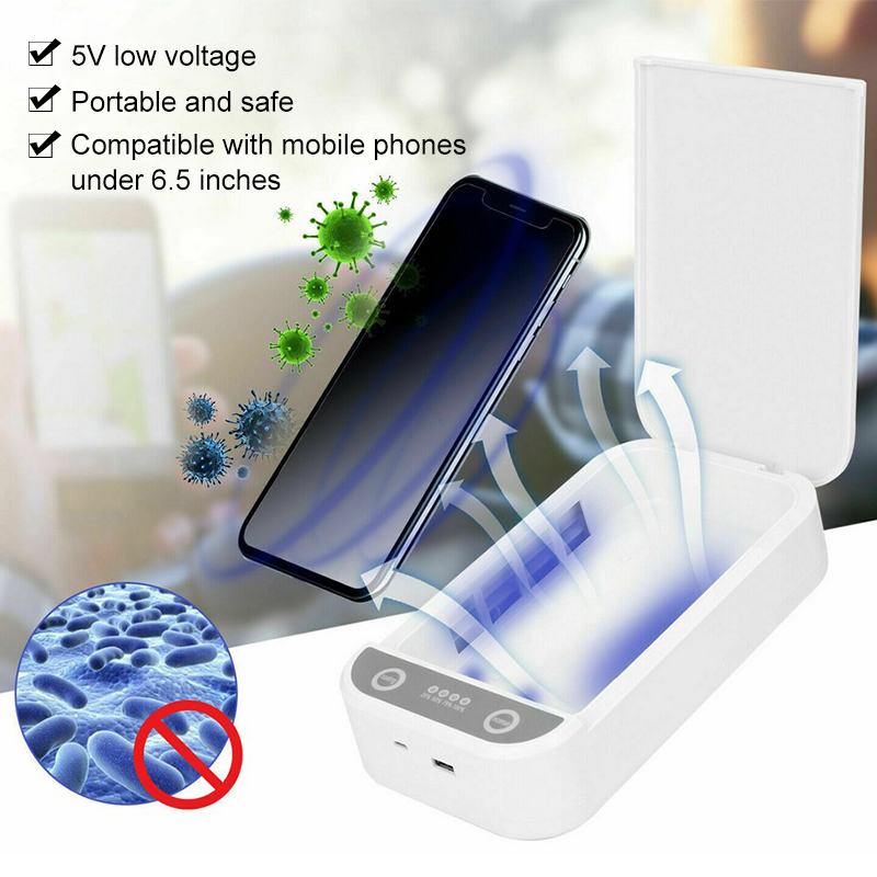 Bærbar 5v usb uv steriliseringsboks telefon sanitizer ansigtsmaske smykkerenser desinfektion steriliseringsboks med aromaterapi
