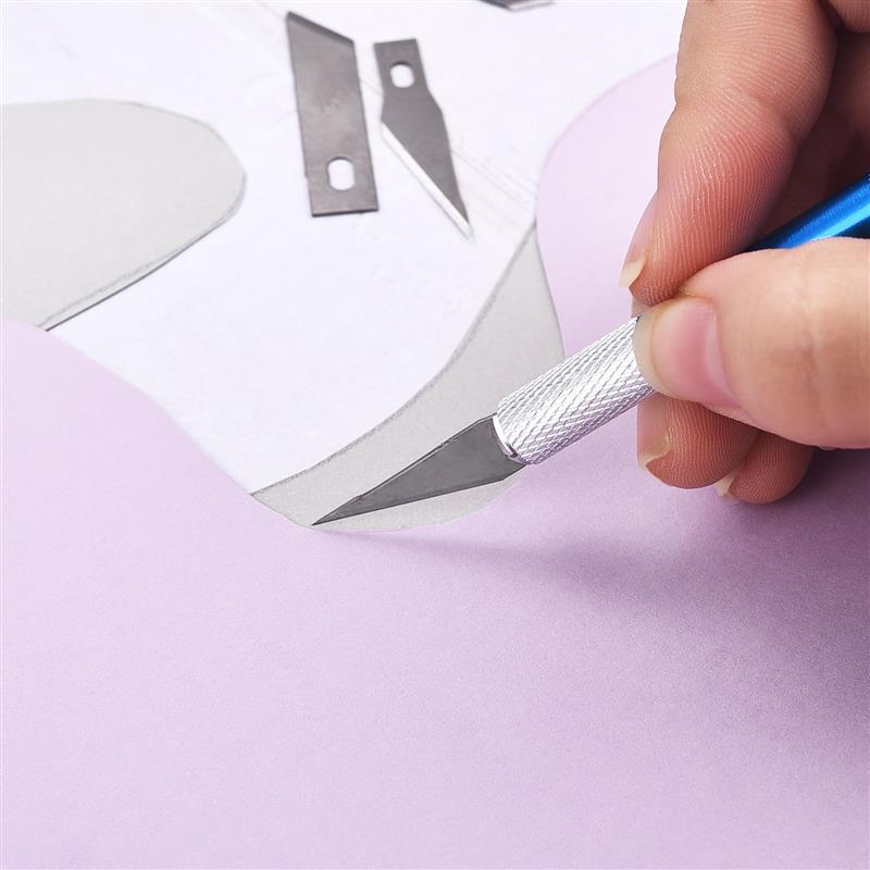 Engraving Cutter Metal Handle Craft Carving Sculpture Non-Slip Knife Safety Cutter Paper Knife Accessories