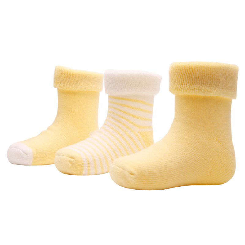 Chaussettes chaudes pour bébé, chaussettes épaisses pour fille et garçon, automne et hiver paire/lot