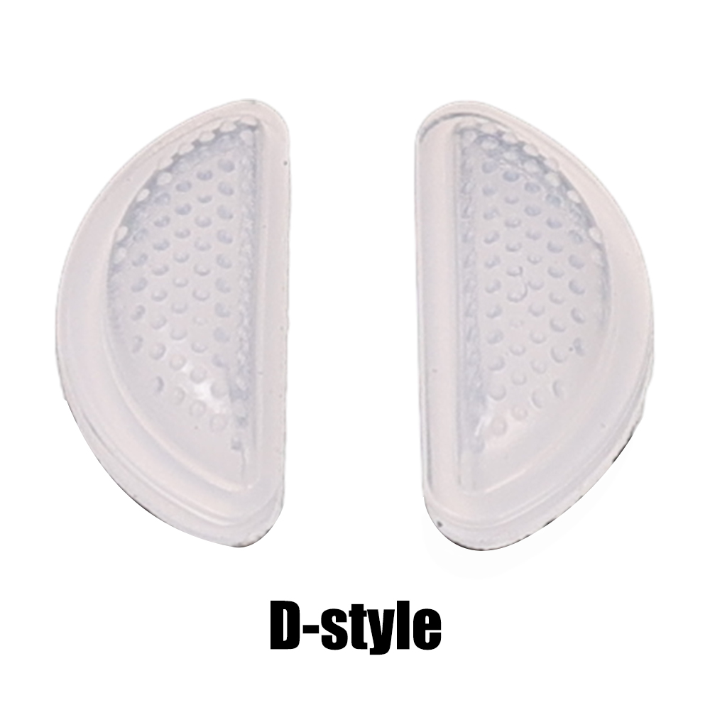 Gafas antideslizantes, soportes nasales, gafas invisibles de silicona, almohadillas para la nariz con cojín de aire, soporte para la nariz autoadhesivo suave transparente: Rojo