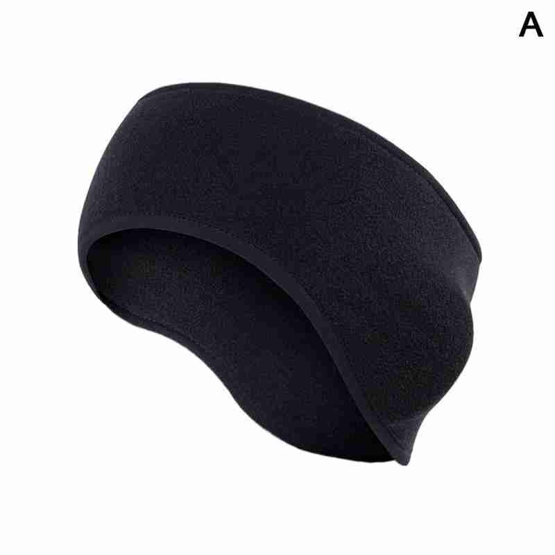 Outdoor Jogging Sports Hair Tape Band Winter Sports Earmuffs Band Warm Protection For Running Windproof Men Headband Ear He C4K4: black