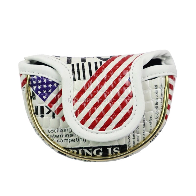 HELLO NRC Golf Clubs Blade Putter Head Covers Mallet Headcovers 1PCS Thick PU for Men Women: Small PCM