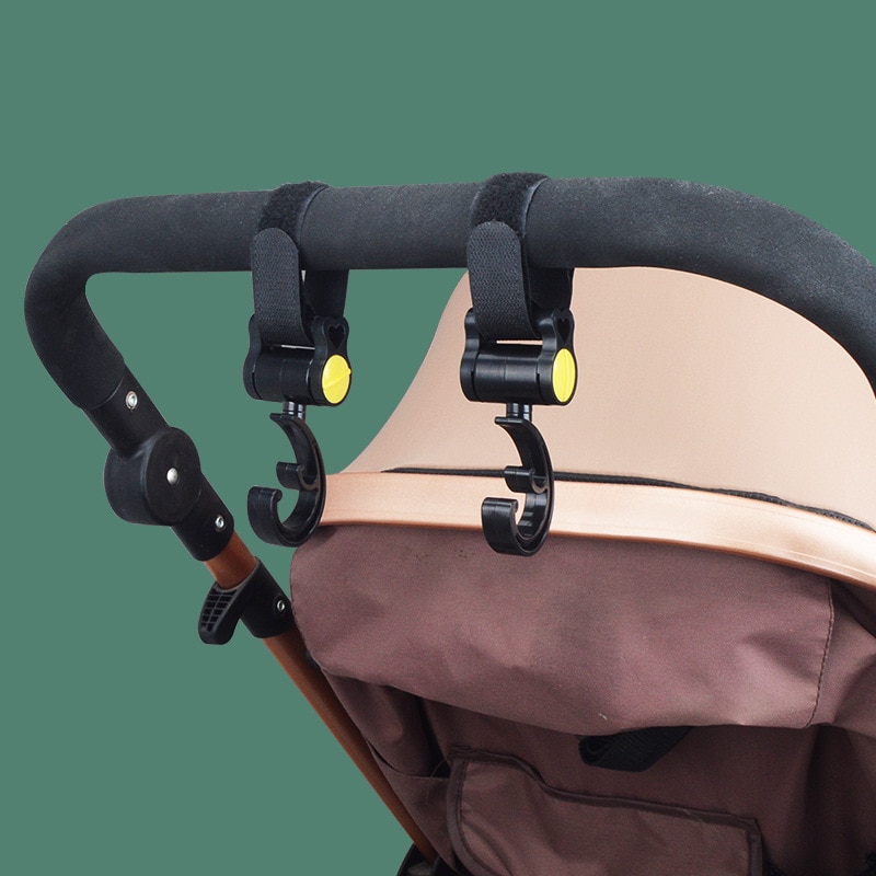 2 stk/sæt baby klapvogn kroge barnevogn rotere 360 pusletaske bøjle baby børn aktivitet gear klapvogn tilbehør