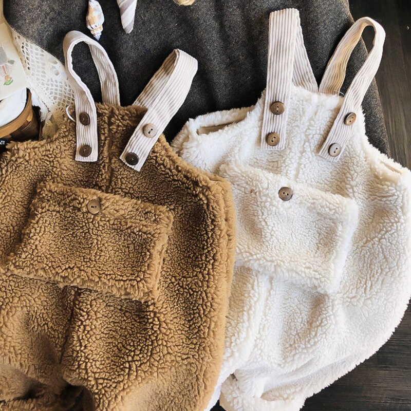 Kinderen Winter Warm Overalls Meisjes & Jongens Winter Dikke Broek Pluche Kids Overalls Voor Meisjes 1-4 Jaar Kinderen jumpsuit