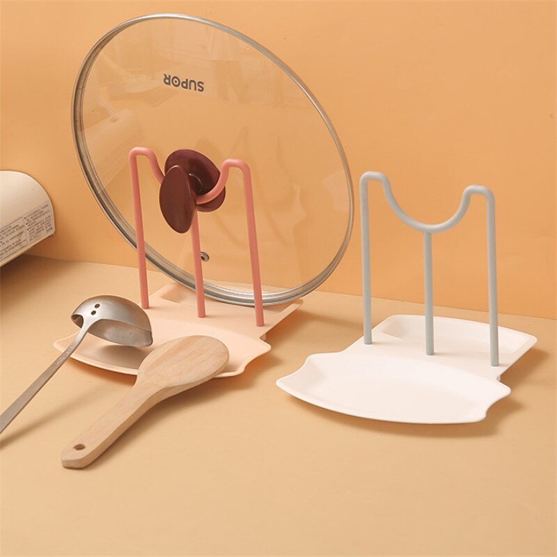Plastic Spoon Rest For Fork Spatula Rack Spoon Holder Stand Tableware Storage Rack For Spoon Pot Lid Holder Kitchen Organizer