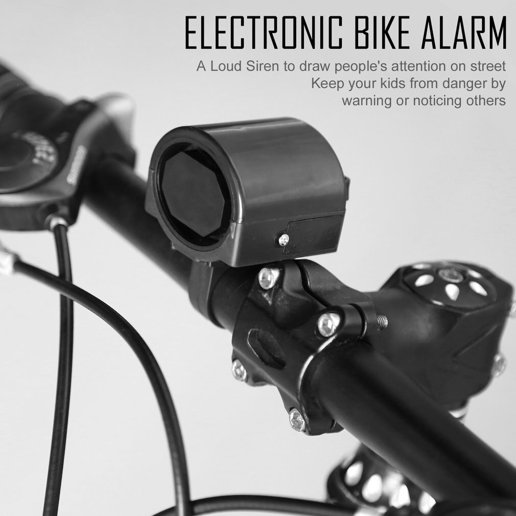 Mini elektronische fietshoorn elektrische fietsbel fietsstuur ultra luid alarmsignaal batterijgevoed 360 graden draaibaar