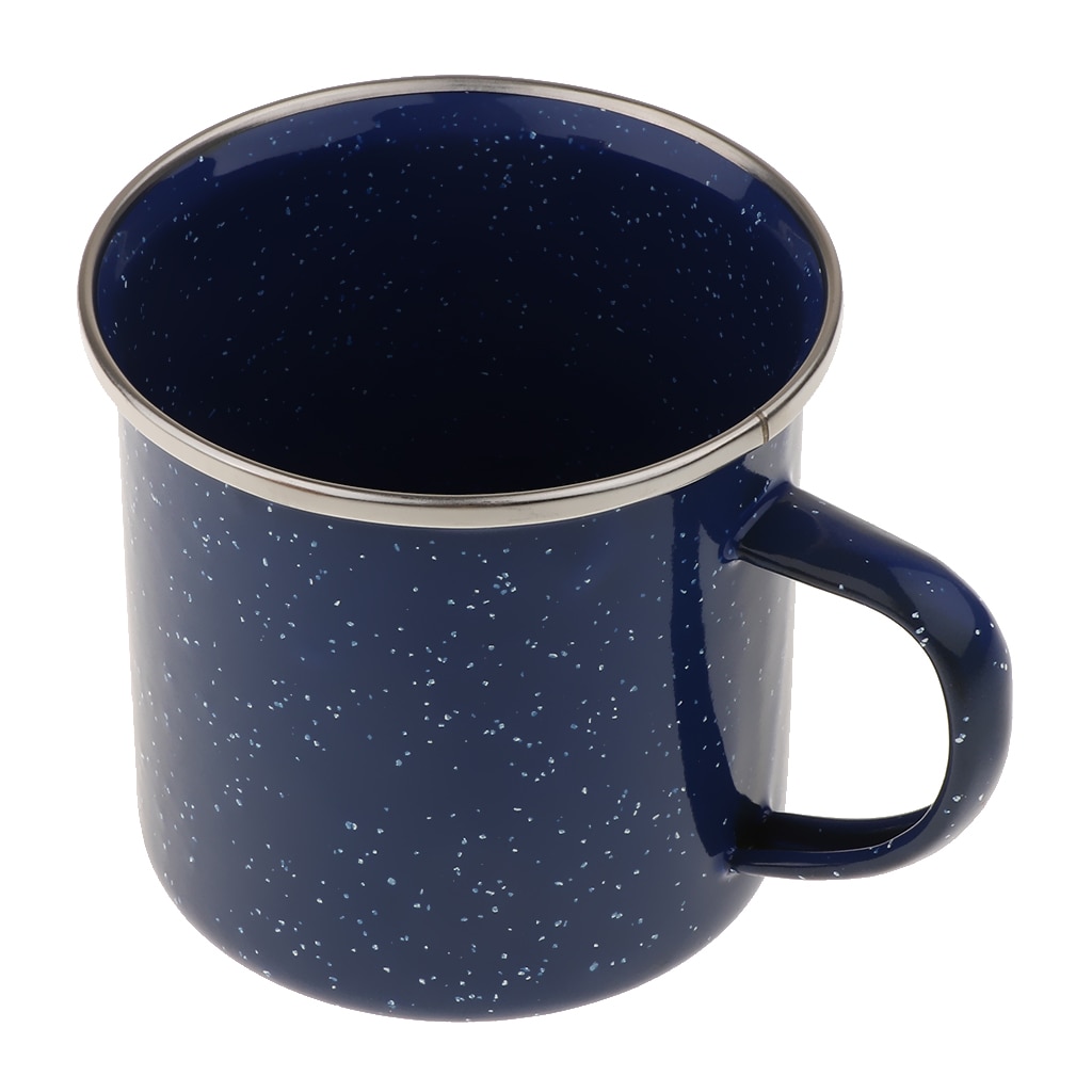 Camping 8 cm emaljmugg kopp emaljgods te kaffemugg retro vintage picknick