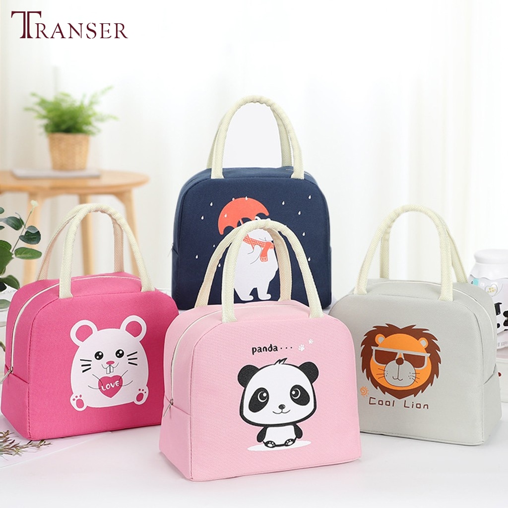 Leuke Cartoon Verse Cooler Lunchbox Draagbare Geïsoleerde Lunch Tas Voor Vrouwen Kinderen Thermische Voedsel Picknick Reizen Handig Lunch Zakken