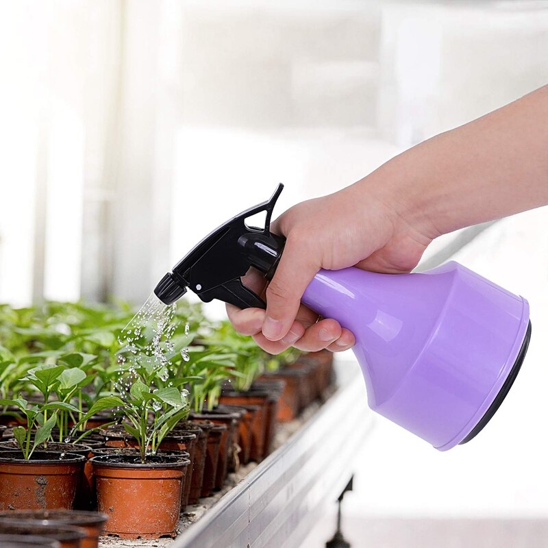 2 Pieces Spray Bottles Empty Plastic Bottles Trigger Spray Bottles for Cleaning, Gardening, Feeding, 600Ml