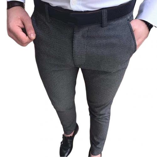 Mannen Sweatshirts Jogging Broek Mannen Casual Broek Mannen Effen Kleur Mid Taille Zakken Katoen Elastische Potlood Broek Lange Broek