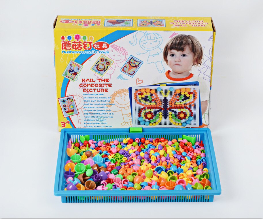 Puslespil tidlig uddannelse diy staveindsats 296 korn champignon negleindsatser børns legetøj klogt puslespil