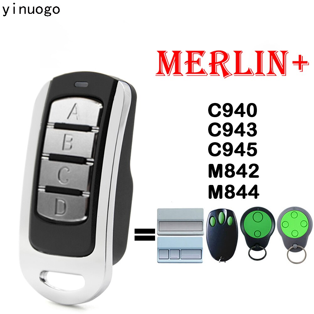 Chamberlain Merlin C945 C940 C943 Garage Door Remote Control Merlin M842 M844 Garage Door Opener 433.92mhz Prolift 230T 430R