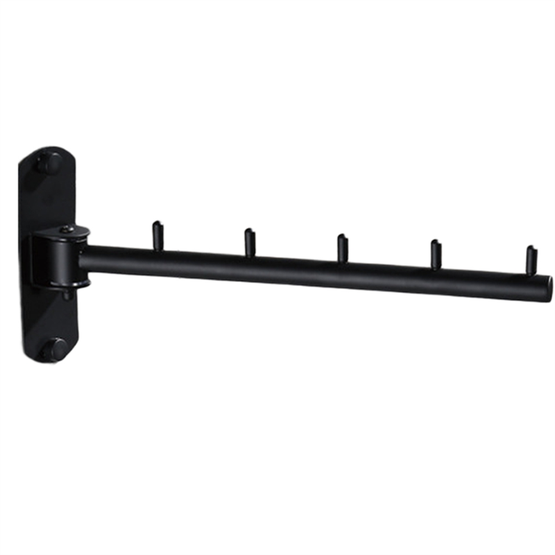 Bsevb - ruchomy wieszak na ubrania, obrotowy, ze stali nierdzewnej, do montażu na ścianie, do wewnątrz i na balkonie, oszczędzający miejsce: Default Title