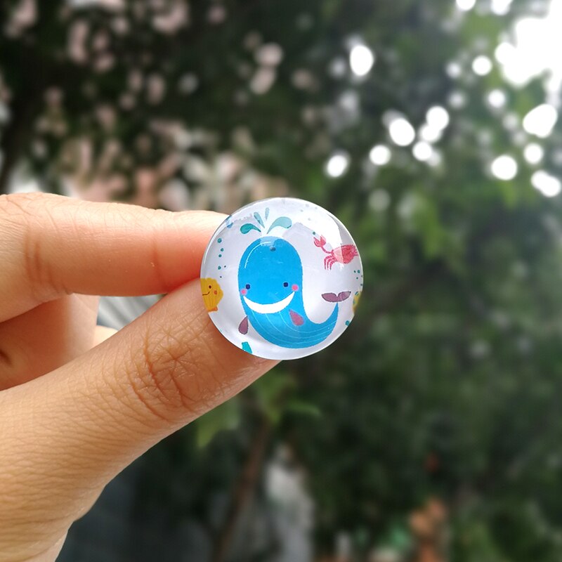 Nengdou S36 Walvis Pictogrammen Cartoon Badges Glas Broche Harajuku Accessoires Voor Kids Oceaan Dier Rugzak Pictogrammen Kawaii Pin Voor Jongen: S36-9